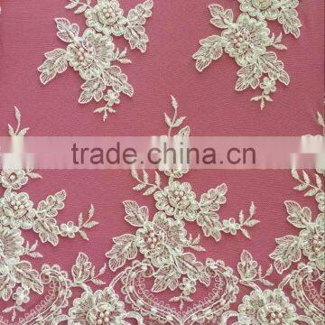 new design wholesale sequin and beaded tulle african lace fabric