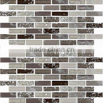 cheap glass crack series mosaic tile for home interior decoration /wallpapers(PMGRL019)