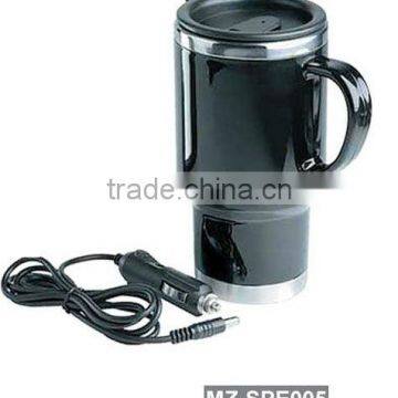 Stainless steel electric heater mug MZ-SPE005 black electrial mug