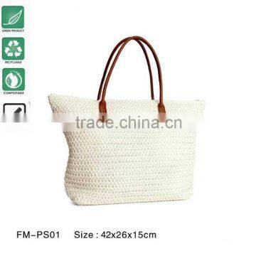 ECO reusable waterproof straw beach bags tote