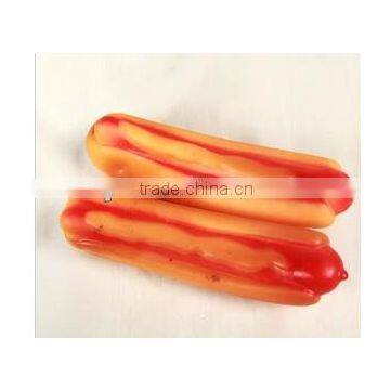 diy vinyl toy-13.7cm yellow small hotdog for per chew