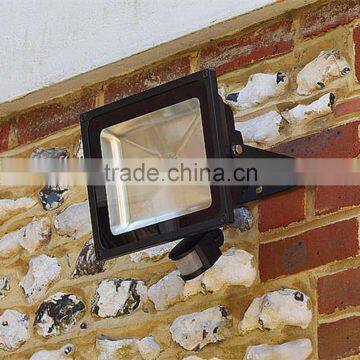 Ajustable time sense 30W LED Floodlight with PIR sensor 10w 20w 30w 50w 70w 100w with CE IES IP65
