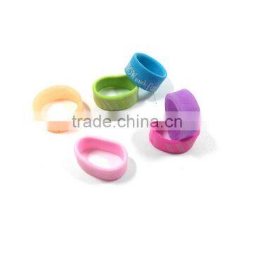 Rubber Charms Wholesales Cheap Made Custom Two Finger Ring