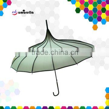 Shenzhen beautiful pagoda shaped umbrella manufacturer