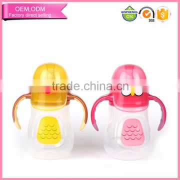 For baby Drinking Baby Bottle friendly pp plastic water straw bottle sippy cup