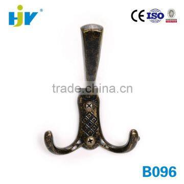 Top selling products antique bronze double cloth hooks