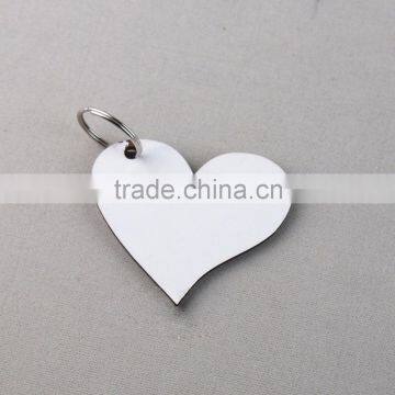 Heart key chains MDF Heat transfer hardboard blank