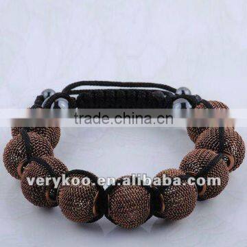 2012 Brown Fashion Mesh Loose Beads Bracelets Jewelry FCA-12073