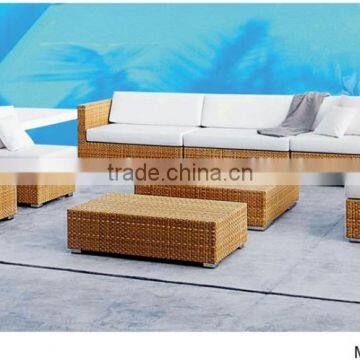 Commercial furniture star hotel sofa & chairs lobby furniture wicker rattan sofa