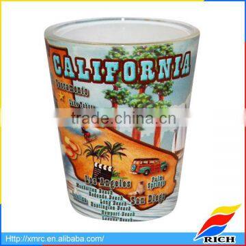 Personalized cheap glass beer shot glasses for souvenir