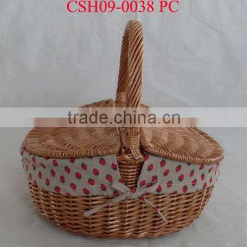 wicker picnic basket