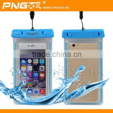 2015 Best selling 100% seal transparent waterproof bag for cell phone waterproof case