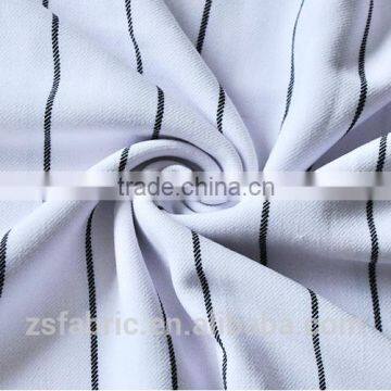 ZHENGSHENG Polyester/Rayon Blend Stretch Yarn dyed Fabric with rib For Coat and Trousers Twill
