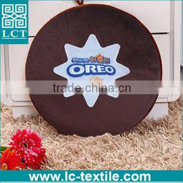 LCTP0193 customize round shaped 30mm foam filled seat cushion for promotion