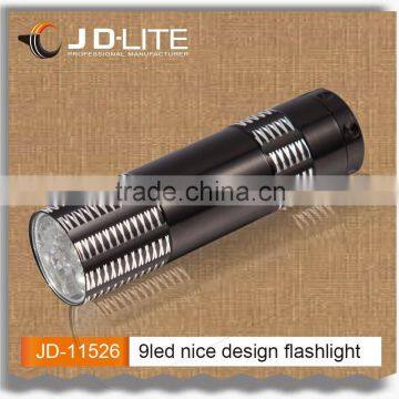 9 led nice looking good for flashlight wedding favors aluminum flashlight housing