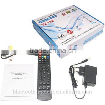 factory directory support wifi POWERVU YOUTUBE BISS cccam dvb t2 and s2 combo digital decoder set top box