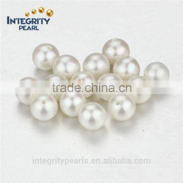 6-6.5mm AA grade small seed pearl loose beads, pearl half drilled, round pearl half drilled