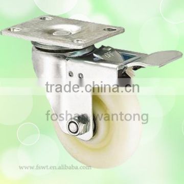 Low Price PP/Nylon Wheel 75mm Hardware Swivel Casters With Brake