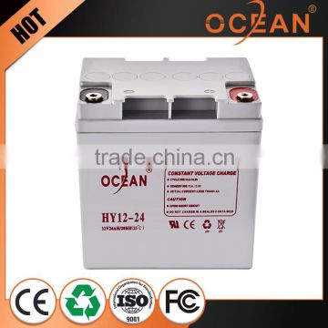 Popular 12V imported 24ah assembled deep cycle battery 12v