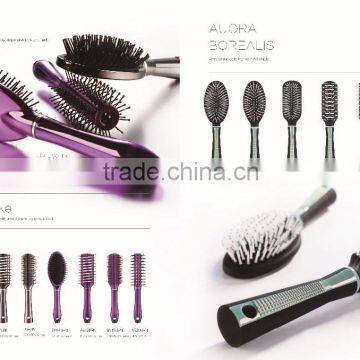 Raffini New Patterned Direct Sales Plastic Rubber Coating Round Hair Brush