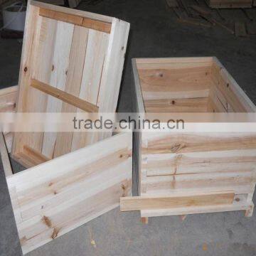 Wooden Beekeeping Equipment Beehive Super Box/Super Hive from China/Langstroth standard beehive Box for Beekeeping