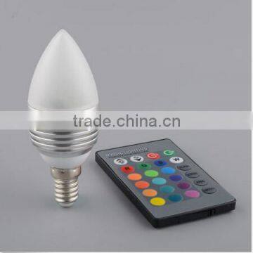 E14 Globe Candle 3W 360 Degree RGB LED