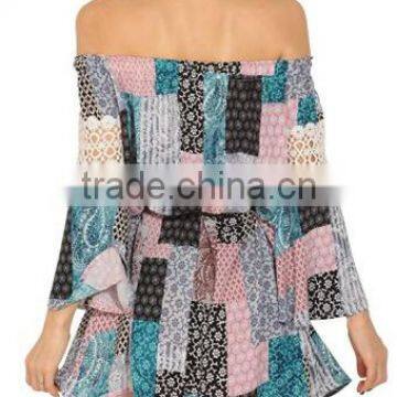 Women's Casual Butterfly Sleeve Floral Print Chiffon Dress photo-6