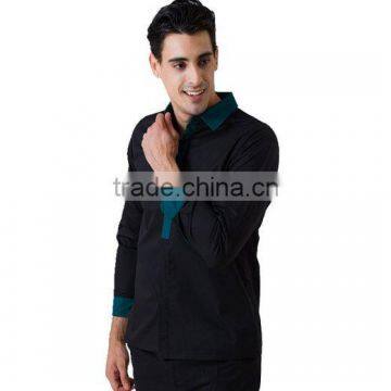 Wholesale Chef Uniforms Men'srestaurant Waiter Long Sleeve Work Shirt photo-4