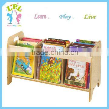 Hot-selling Kids Wooden Car Style Bookshelf Kindergarten Library Bookshelf photo-4