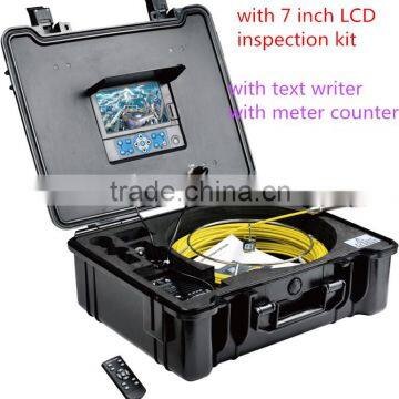 TVBTECH Video survey pipe/drain/sewer inspection camera with meter counter