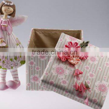 Custom Printing And Design Fashion Foldable Fabric Storage Boxes photo-2