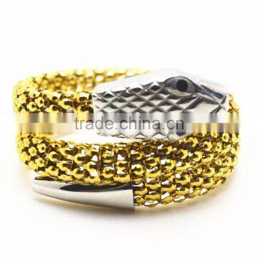 316L stainless steel snake bangles twisted fashion