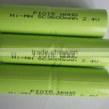 piotr wang sc3600mah ni-mh 2.4v 2s1p battery pack