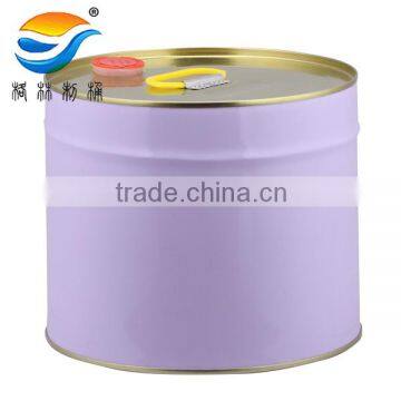 10L chemical tinplate round can lid tin coating pail