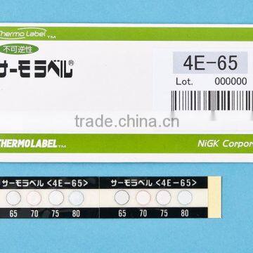 Temperature sensitive label/4 Level/Irreversible temperature indicator/Made in Japan