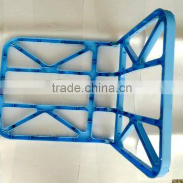 China factory custom blue folding bracket for plastic injection mouldings