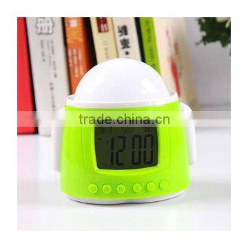 Novelty Promotional Item Gift Android Robots DIY Music Led Star Light Projecting Alarm Clock,digital Clocks photo-3