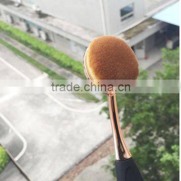 2016 High Quality Big Toothbrush Shape Gold And Black 10pcs Makeup Brush Sets photo-5