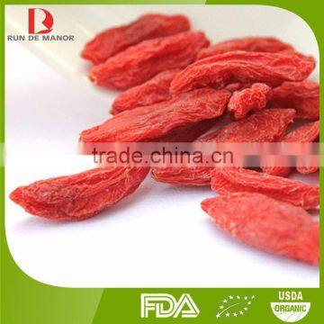 Top quality Chinese organic red goji berries/red wolfberry/red medlar/manufacturer sale /free samples