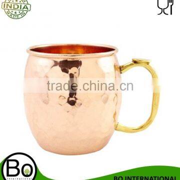 Copper Moscow Mule Drinking Mug with Thump Handle