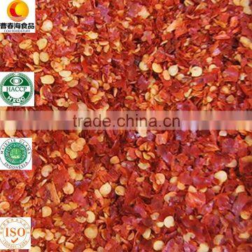 Factory Exporter Best Quality Deep Red Crushed Chillies, Chilli Granules, Hot, Extra Hot, Dried Chlli Flakes