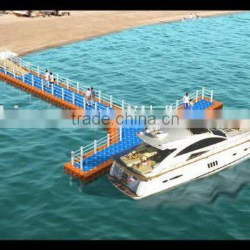 Building on water with floating platform