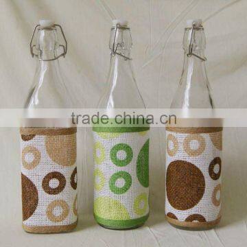 new design glass water bottle