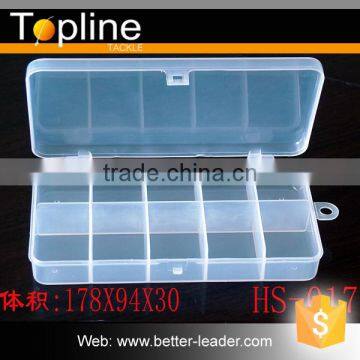 HS017 Clear Lid Hard Plastic Fishing Box