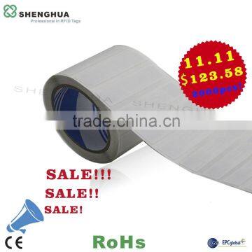 2016 Cheapest Passive UHF RFID Label ISO 18000-6C Alien H3 Paper Roll Tag