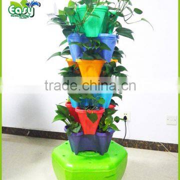 Vertical hydroponics system. Tower Drip growing system for Hydroponics system with automatic timer