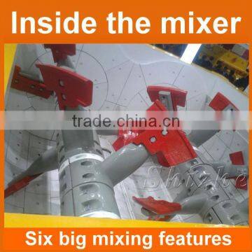 factory direct double-shaft 1.5m3/h 2 yard concrete mixer