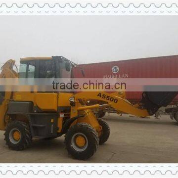 AS500 4WD 50HP mini articulated backhoe loader used A/C