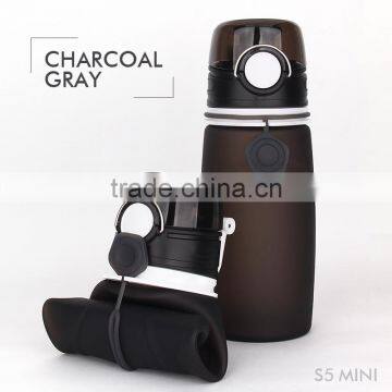 500ml Squeeze Silicone Water Bottle for Outdoor photo-3