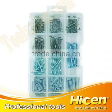 161Pcs Screw And Wall Plug Kit